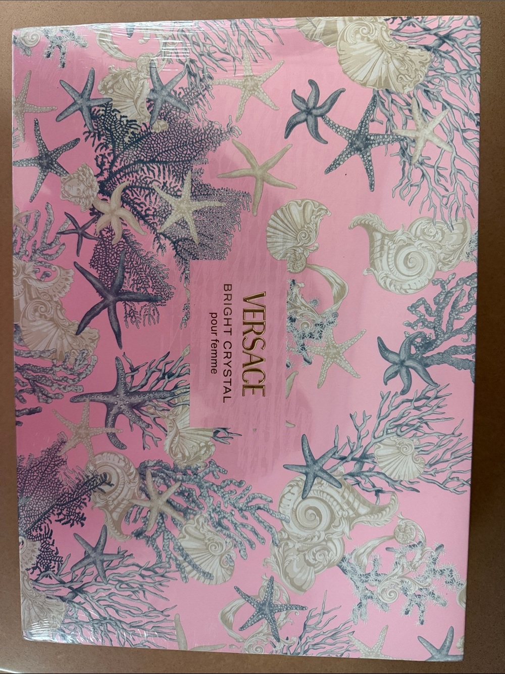 Versace Bright Crystal Gift Set in Pink and Gold Ocean Motif